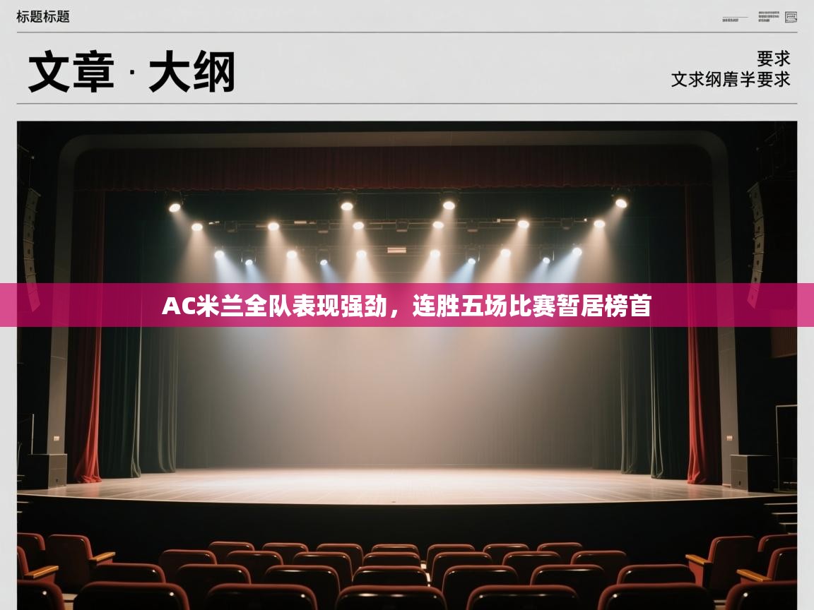 AC米兰全队表现强劲，连胜五场比赛暂居榜首